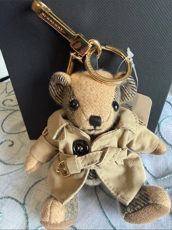 Burberry Accessories - Burberry Thomas the Bear Trench Coat bag charm with Gold Hardware